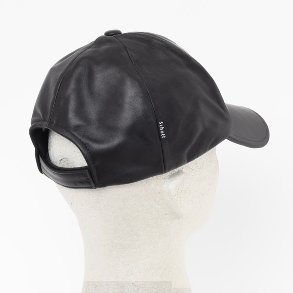 Schott ショットLEATHER　B.B CAP 782-2974003  010）BLACK  ラムレザー　羊革 3129154の画像