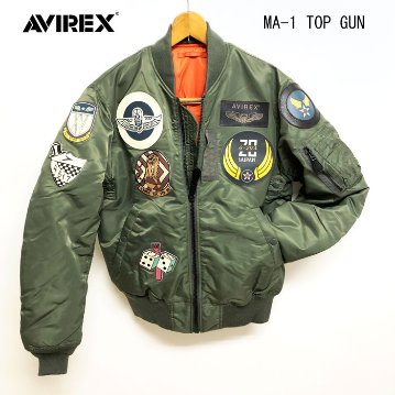AVIREX アビレックス 6102172 MA-1 TOP GUN トップガン ワッペンディティール アウター 画像