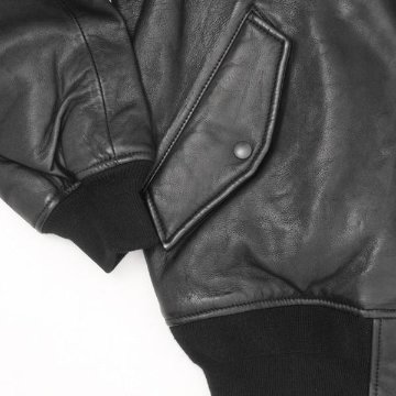 アルファ　Alpha Industries TA1632 MA-1　レザージャケット ブルゾン　羊革　ミりタリージャケット　MA1　の画像