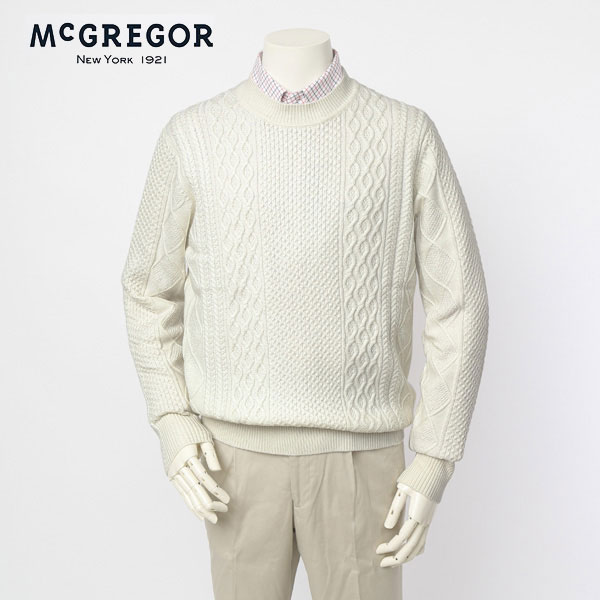 McGREGOR マクレガー 111732607 アラン柄 ニット セーター 冬服 アランニット画像