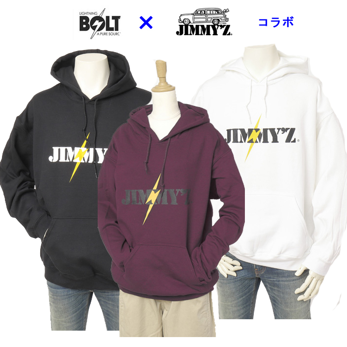 Lightningbolt Jimmy JM-LB2307 フーデッドパーカー コラボ ライトニングボルト ジミーズ パーカー ユニセックス メンズ レディースの画像