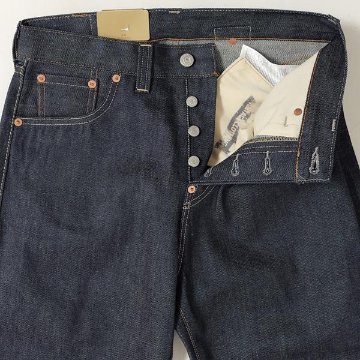 リーバイス ヴィンテージ 1890年モデル 90501-00 22)リジッド　日本製　オーガニック　コットン　デニム　カイハラ　LEVI'S　XX501　 サスペンダーボタン付仕様　の画像