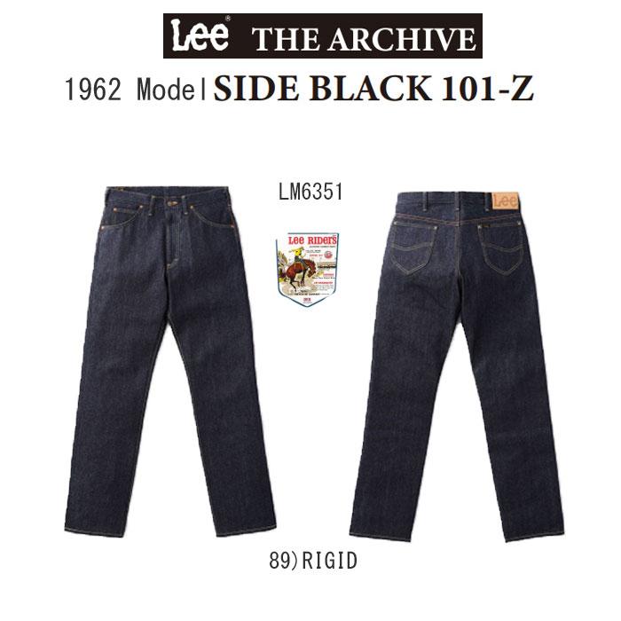 Lee アーカイブ LM6351 89(Rigid)  19602 Side Black 101-Z   Left Hand　Selvedge　Denim ジップフライ画像