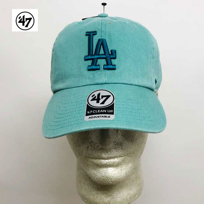 47 ロサンゼルス Dodgers ドジャース キャップ cap メジャーリーグ 帽子 野球帽　Lagoon Blue画像