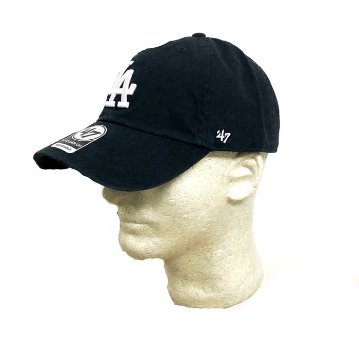 47 ロサンゼルス Dodgers ドジャース キャップ cap メジャーリーグ 帽子 野球帽　Black画像