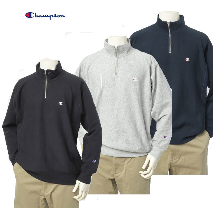 Champion チャンピオン C3-Z005 リバースウィーブ(R) ハーフジップスウェットシャツ ハーフジップ スウェットシャツ の画像