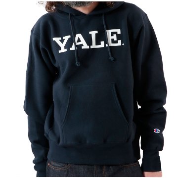 チャンピオン（champion) リバースウィーブ　プルオーバースウェットパーカー カレッジロゴ YALE C5-Q105　ユニセックスの画像