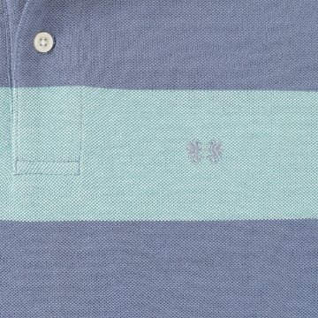 McGREGOR　マクレガー 111623302 メンズ イージーケア 半袖シャツ カジュアルシャツ 鹿の子太 ボーダー ポロシャツ 画像