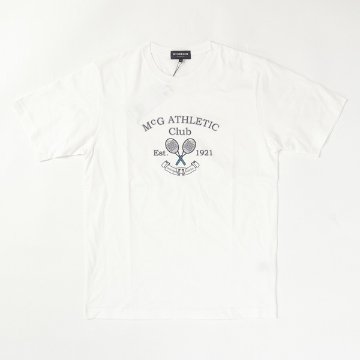 McGREGOR マクレガー 111723104 メンズ 半袖 Tシャツ プリントシャツ ラケットモチーフTee 夏 紳士画像