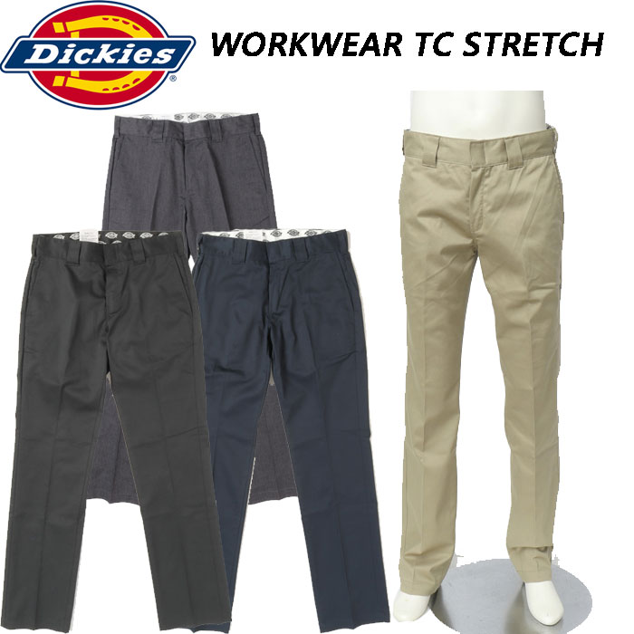 Dickies ディッキーズ 24874 ワークパンツ WD874 STRETCH SLIM メンズ パンツ の画像