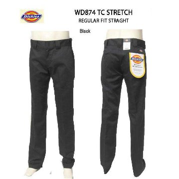 Dickies ディッキーズ 24874 ワークパンツ WD874 STRETCH SLIM メンズ パンツ の画像