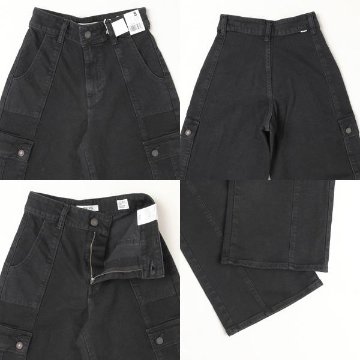 Something サムシング SEA588 LISA CARGO WIDE　ワイドカーゴパンツ　デニム　ストレッチの画像