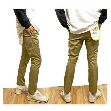 Dickies ディッキーズ WD588228 ワークパンツ SLIM メンズ パンツ 細身 スキニーツイル ストレッチの画像