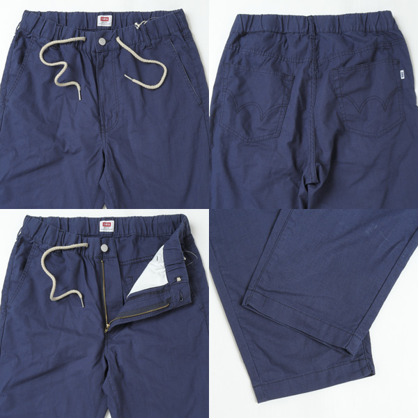 EDWIN エドウィン EMS009 Fuku-RESH EASY PANTS 綿 麻 メンズ パンツ 夏 涼しい 清涼感の画像