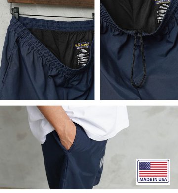 SOFFE U.S NAVY 043M8N トレーニングショーツ ショートパンツ 米国製 made in USA 短パン 半ズボン スイミング対応 リフレクターの画像