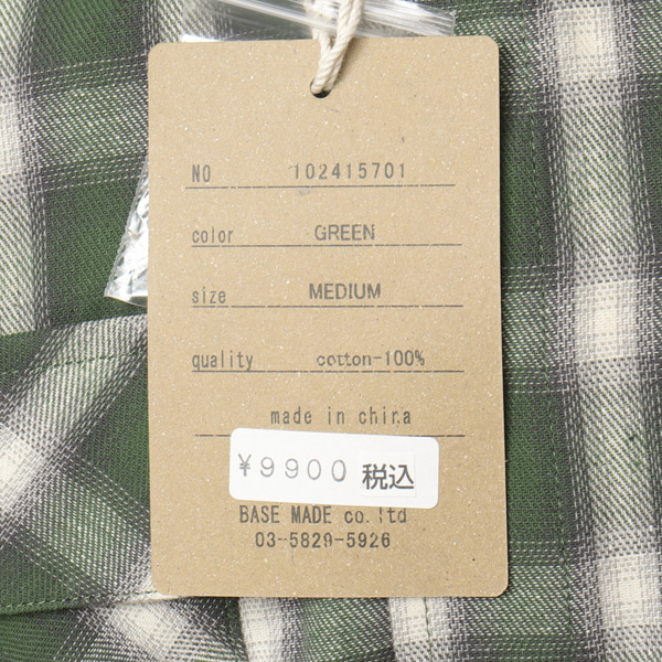 BIG MIKE ビッグマイク 102415701 OMBLE CHECK SHIRTS 長袖 チェックシャツ コットン の画像