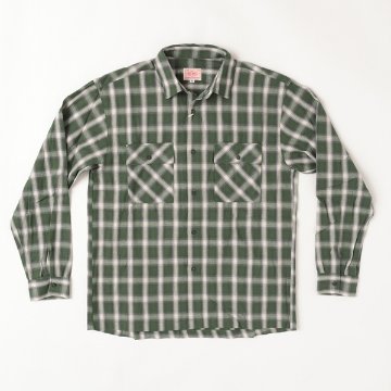 BIG MIKE ビッグマイク 102415701 OMBLE CHECK SHIRTS 長袖 チェックシャツ コットン の画像