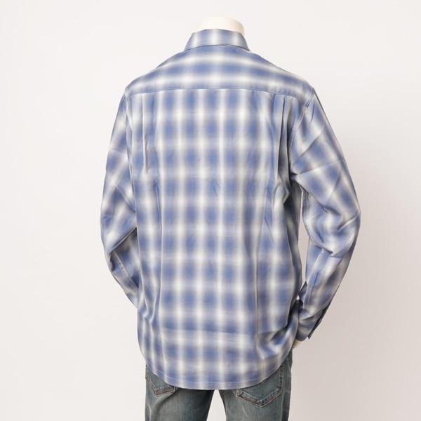 BIG MIKE 102425012 OMBLE CHECK L/S SHIRTS メンズ 長袖 シャツ レギュラーカラー の画像