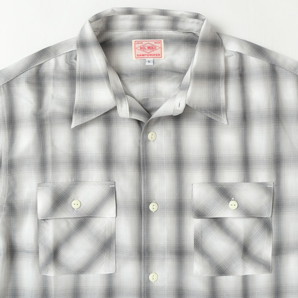 BIG MIKE 102425012 OMBLE CHECK L/S SHIRTS メンズ 長袖 シャツ レギュラーカラー の画像