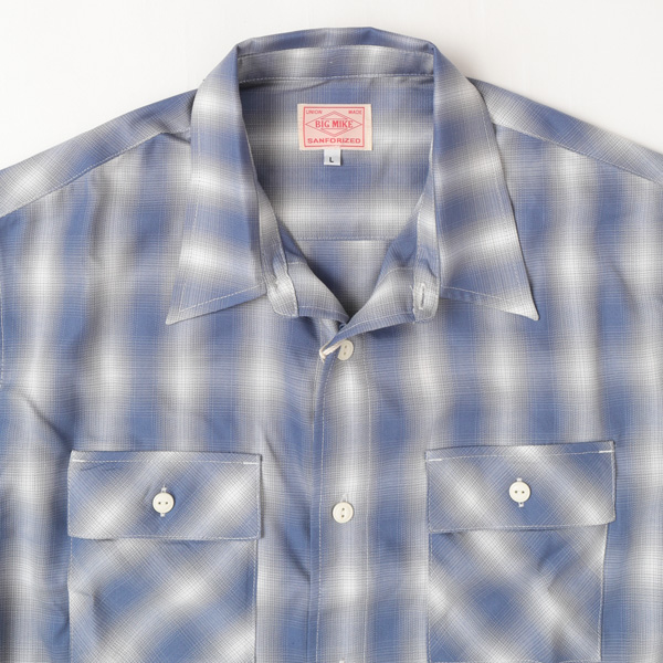 BIG MIKE 102425012 OMBLE CHECK L/S SHIRTS メンズ 長袖 シャツ レギュラーカラー の画像