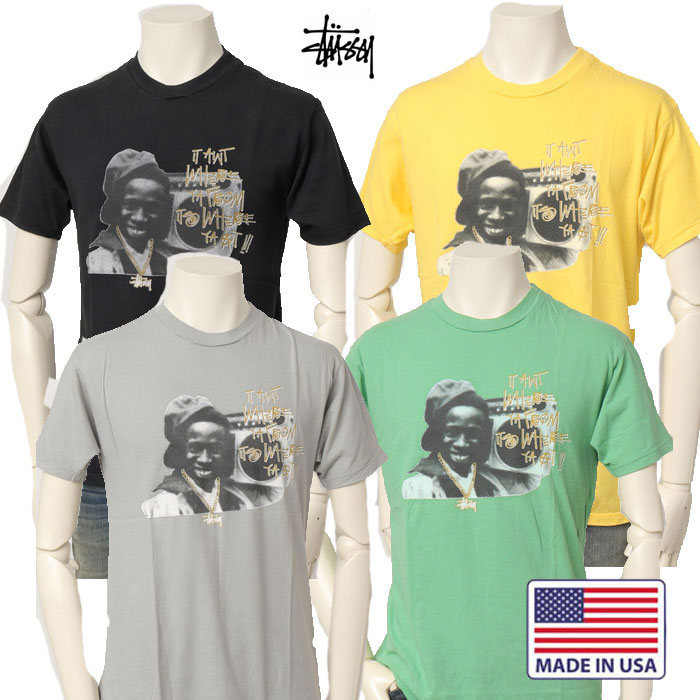 STUSSY ステューシー 107fs 半袖 Tシャツ メンズ deadstock made in USA アメリカ製 コットン100％ の画像