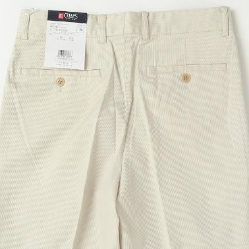 CHAPS 1516-4460 ワンタックピケストレッチトラウザー 30）ローアンバー スタイリッシュパンツ　の画像