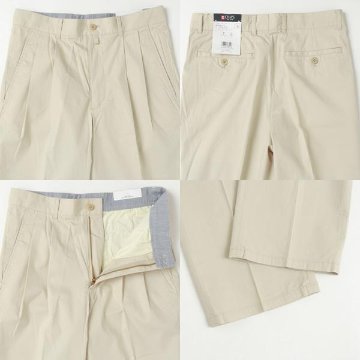 CHAPS 1516-4461 綿麻ストレッチツータックトラウザー 春夏仕様の画像