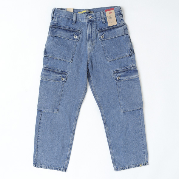 LEVI'S リーバイス SILVERTAB a9236-0002 ルーズ クロップド カーゴ パンツ メンズ ストリートの画像