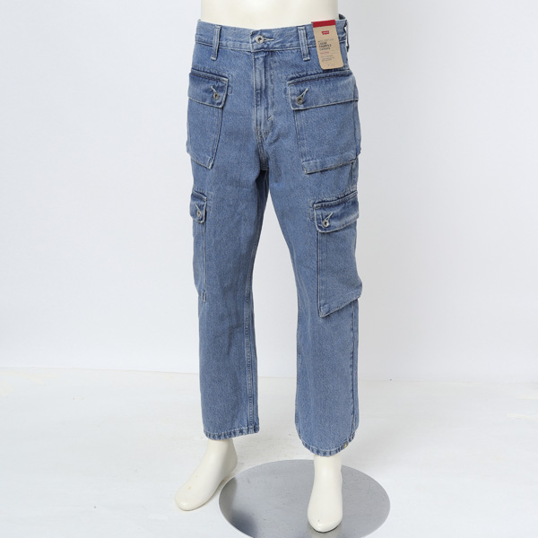 LEVI'S リーバイス SILVERTAB a9236-0002 ルーズ クロップド カーゴ パンツ メンズ ストリートの画像