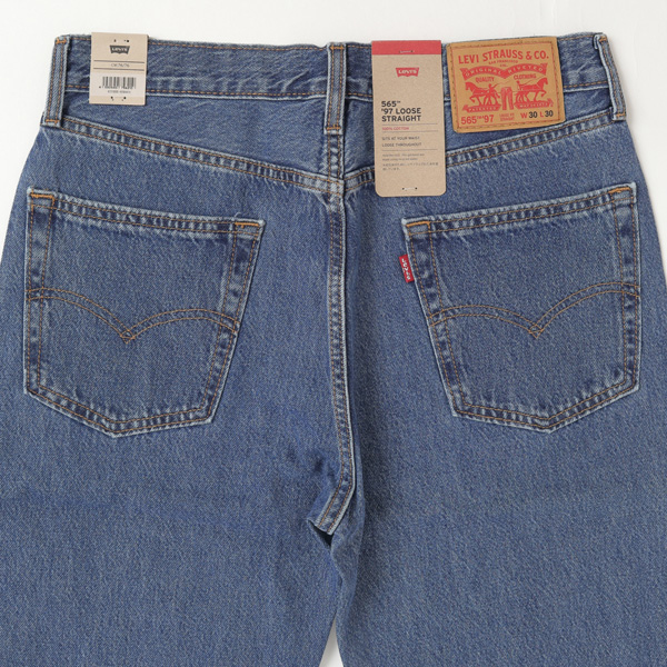 LEVI'S リーバイス A7221-0000 565'97 LOOSE STRAIGHT FALLING メンズ ルーズ ストレート L30 ゆったり 太めの画像