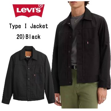 Levi's リーバイス TYPE I トラッカージャケット ブラック a3174-00 02)ブラック メンズ アウター ノンデニムの画像