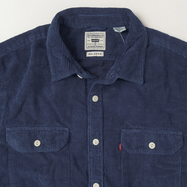 LEVI'S リーバイス　JACKSON ワーカーシャツ コーデュロイ 19573-02 30）Navy メンズ ボックス型 秋 冬の画像