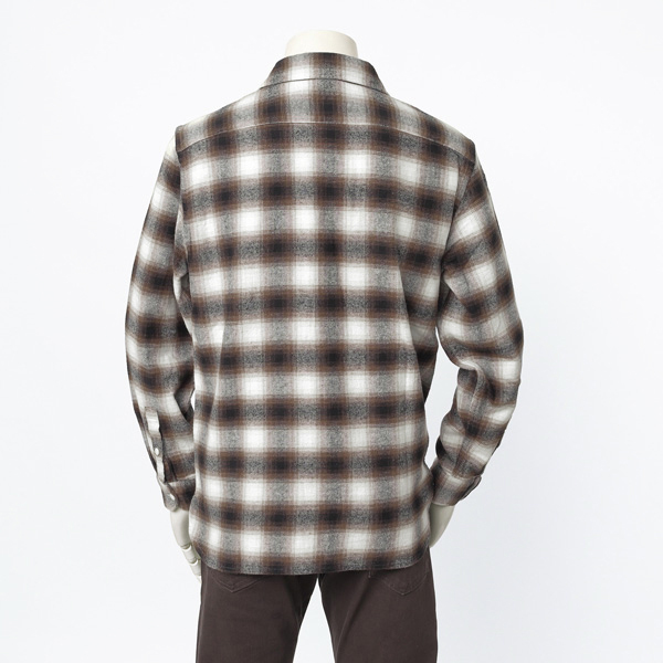 LEVI'S リーバイス　JACKSON ワーカーシャツ フランネルシャツ 19573-02 37）Brown メンズ ボックス型 秋 冬の画像