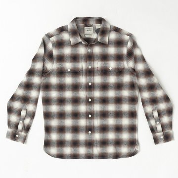 LEVI'S リーバイス　JACKSON ワーカーシャツ フランネルシャツ 19573-02 37）Brown メンズ ボックス型 秋 冬の画像