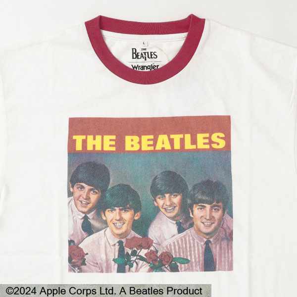 Ｗrangler The BeatlesとWranglerのコラボTシャツ WT9022  Beatles Ringer Tee  BeatlesX Wrangler　コラボの画像