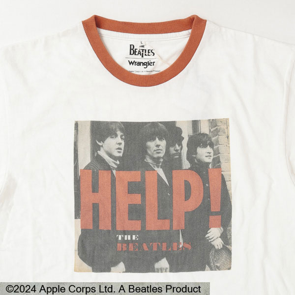 Ｗrangler The BeatlesとWranglerのコラボTシャツ WT9022  Beatles Ringer Tee  BeatlesX Wrangler　コラボの画像