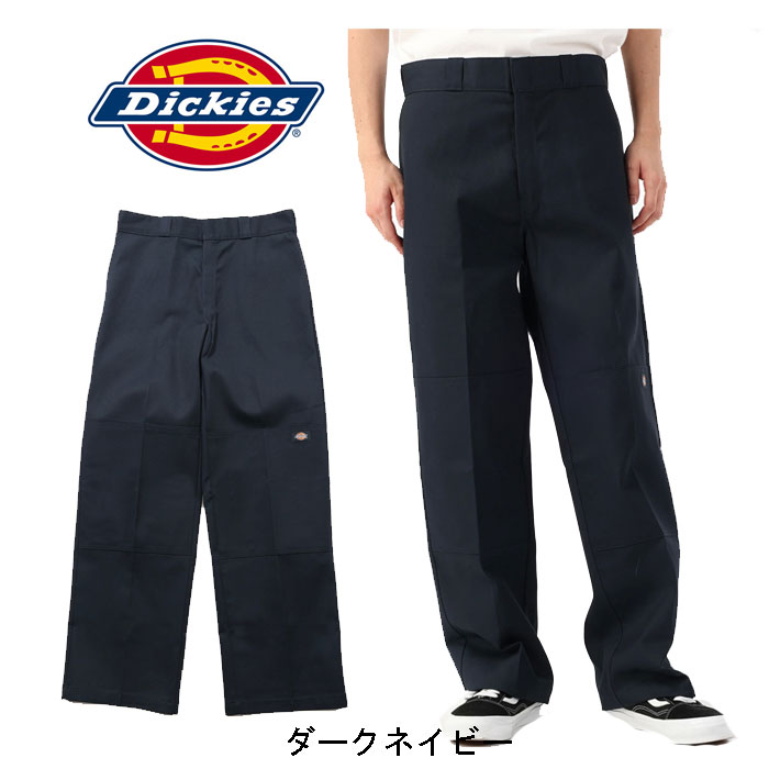 Dickies ディッキーズ 85283 メンズ ダブルニー ワークパンツ ルーズフィット ワンポイント 太め の画像