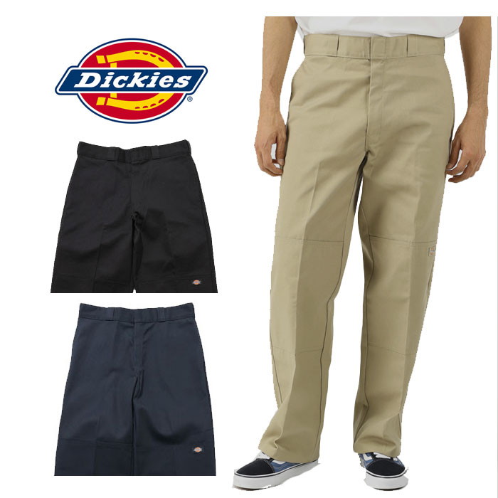 Dickies ディッキーズ 85283 メンズ ダブルニー ワークパンツ ルーズフィット ワンポイント 太め の画像