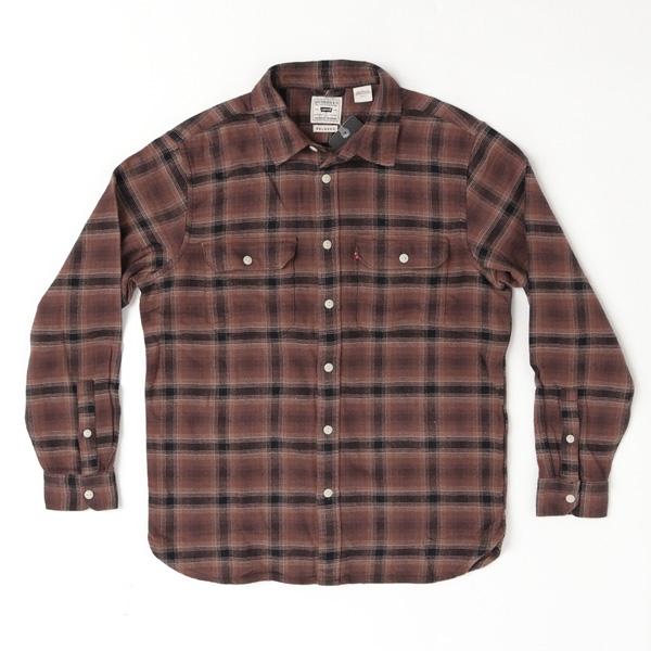 LEVI'S リーバイス　JACKSON ワーカーシャツ フランネルシャツ 19573-02 45）CHOCO COFFEE　メンズ ボックス型 秋 冬の画像