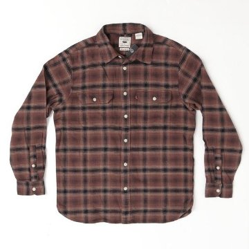 LEVI'S リーバイス　JACKSON ワーカーシャツ フランネルシャツ 19573-02 45）CHOCO COFFEE　メンズ ボックス型 秋 冬の画像