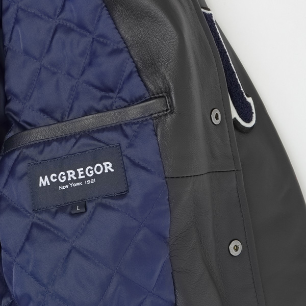 McGREGOR　111144601 アワードジャケット 2024年モデル　Award　Jacket 　エンブレム　レザー　スタジアム　ジャンバーの画像