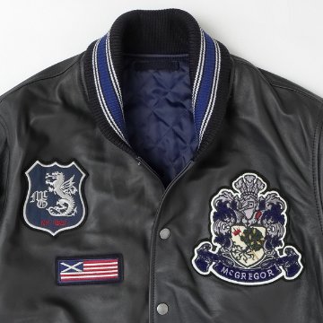 McGREGOR　111144601 アワードジャケット 2024年モデル　Award　Jacket 　エンブレム　レザー　スタジアム　ジャンバーの画像