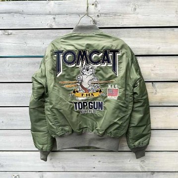 AVIREX アビレックス MA-1　TOMCAT　TOP-GUN　3952033　フライトジャケット　440）ロイヤルネイビー　ブルゾン　トムキャット　トップガン　MA-1の画像