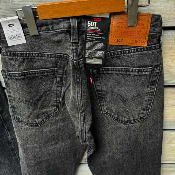 LEVI'S リーバイス 00501-3518 501 original ストレート セルビッジ デニム メンズ ジーンズ  SELVEDGE ブラックの画像