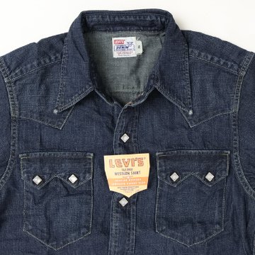 LEVI'S リーバイス VINTAGE ヴィンテージ WESTERN SHIRT ショートホーン メンズ Sサイズ デッドストック 日本製の画像