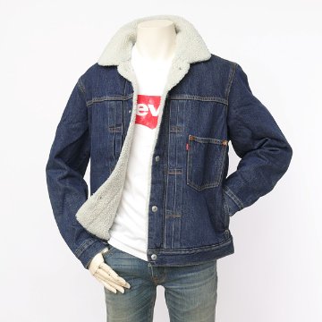 LEVI'S リーバイス a4882-0011 TYPE 1 SHERPA TRUCKER  リラックスフィット 裏地ボア素材 サイドポケット 優れた保湿性の画像