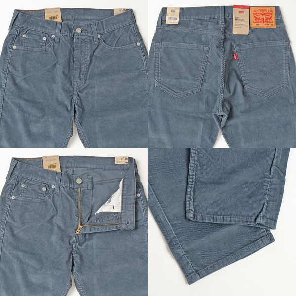 LEVI'S リーバイス 505 00505-30 メンズ レギュラー ストレート ストレッチ ブラウン ブルーグレー コーデュロイの画像