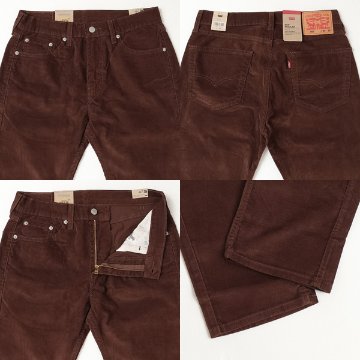 LEVI'S リーバイス 505 00505-30 メンズ レギュラー ストレート ストレッチ ブラウン ブルーグレー コーデュロイの画像