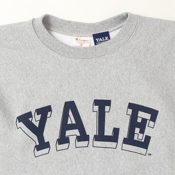 チャンピオン（champion) YALE エール大学 リバースウィーブ　クルーネックスウェット カレッジロゴ 米国製　USA　トレーナー　の画像