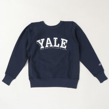 チャンピオン（champion) YALE エール大学 リバースウィーブ　クルーネックスウェット カレッジロゴ 米国製　USA　トレーナー　の画像